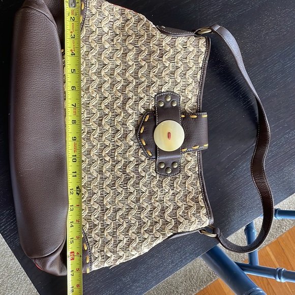 Kate Landry Paper Straw Shoulder Bag - Picture 3 of 4